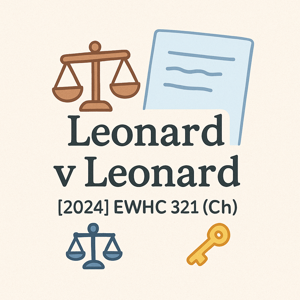 leonard v Leonard (2024)