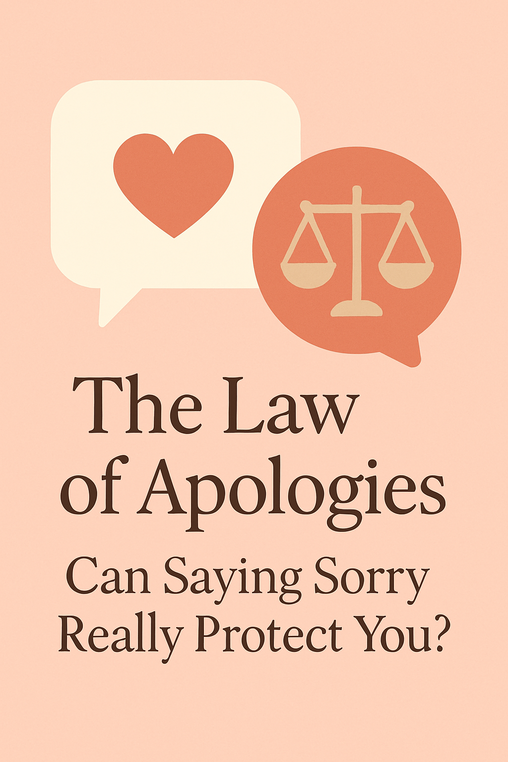 “The Law of Apologies: Can Saying Sorry Really Protect You?”