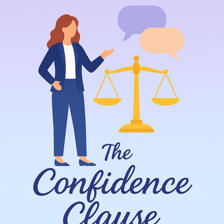 “the confidence clause: Learning to speak up as a law student”